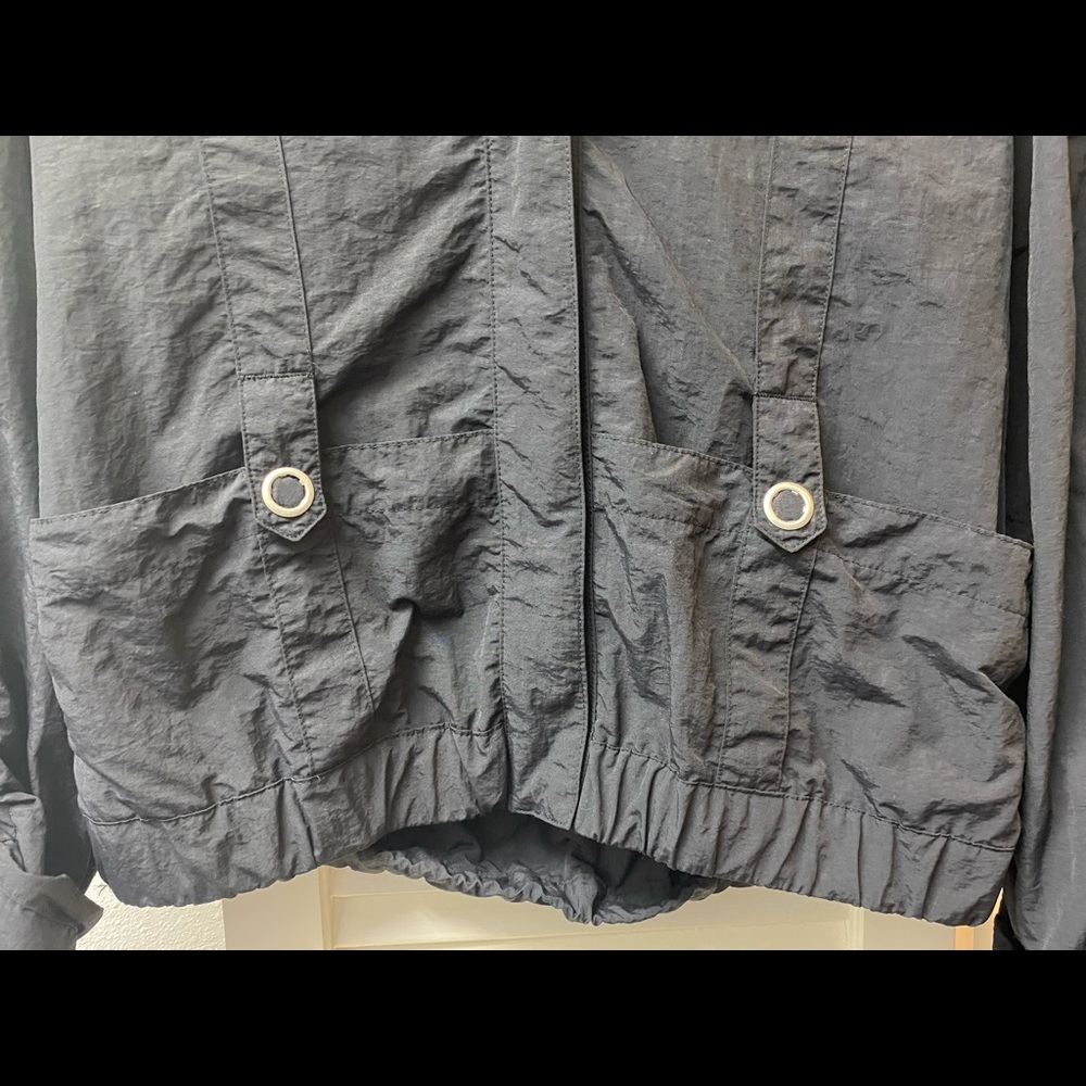 🖤🩶Old Navy • black nylon jacket • M • GUC - Picture 5 of 8